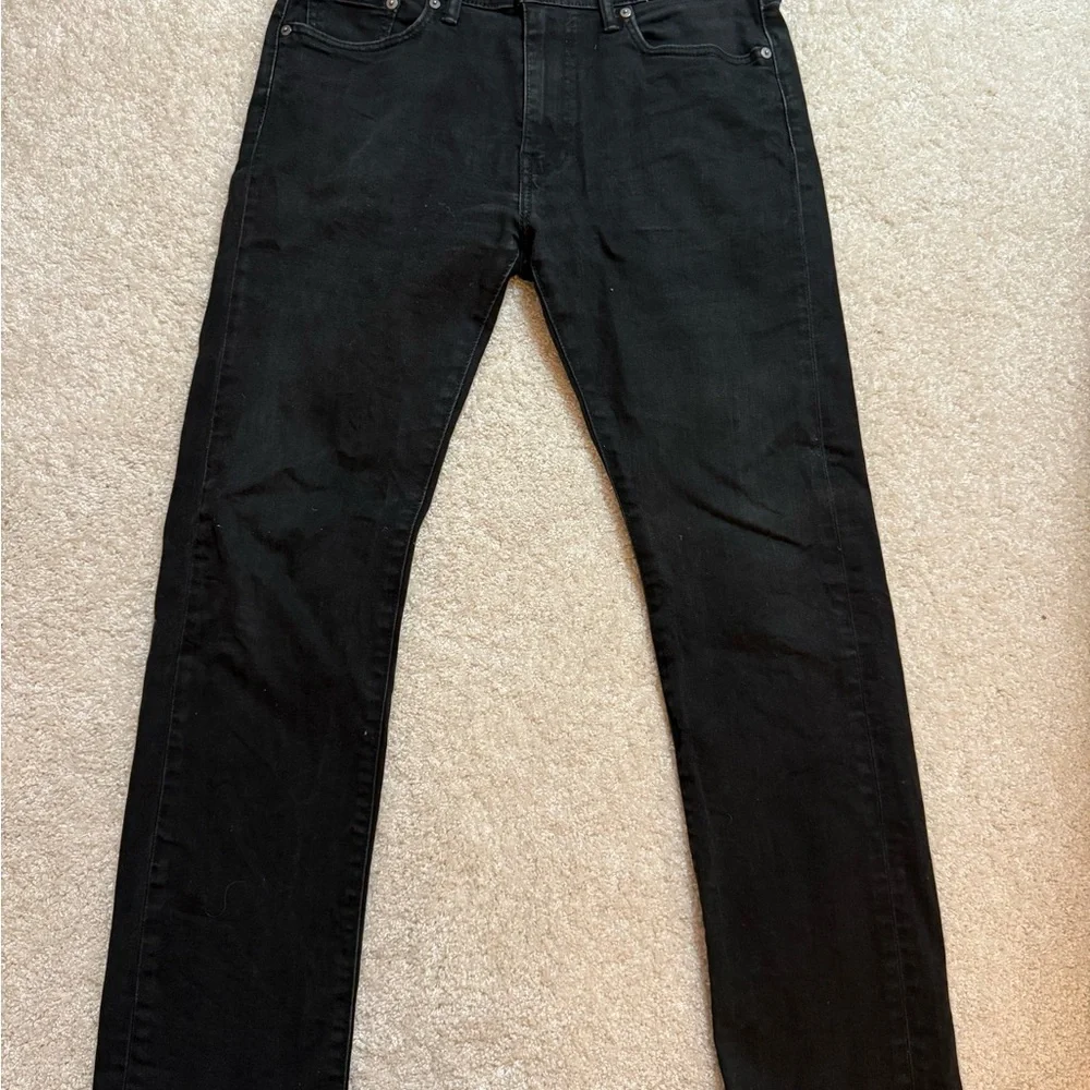 Levi's Men's Skinny Jeans - Black 513 33 x 32
